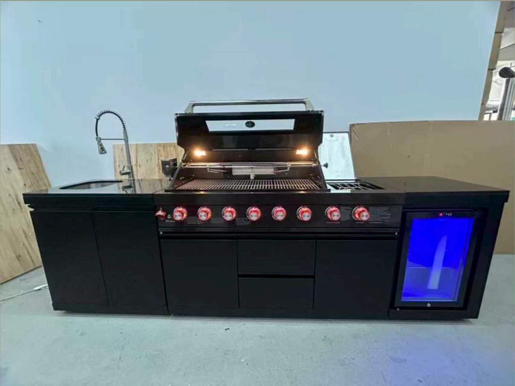 BBQ op gas nieuw!  Complete Buitenkeuken, Ophalen, Nieuw
