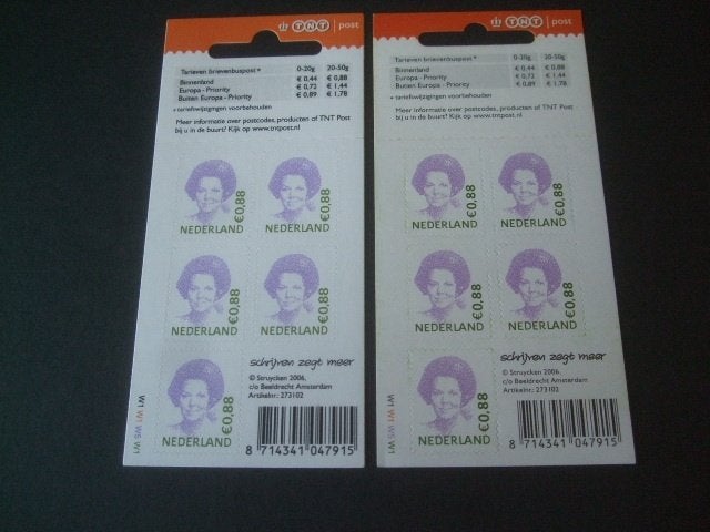 hangmapje € 0,88 2x TNT post openhangoog, Verzenden, Na 1940, Postfris