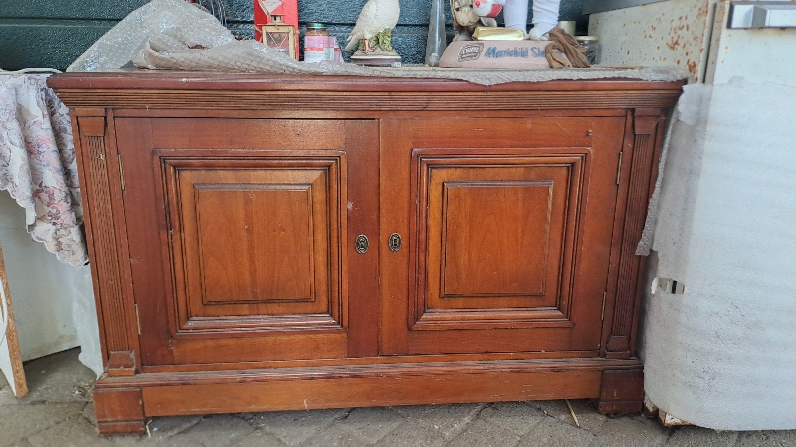 Kersenhouten TV-kast met sleutel - 108,5x53x68 cm, Huis en Inrichting, Kasten | Televisiemeubels, Gebruikt, Minder dan 100 cm