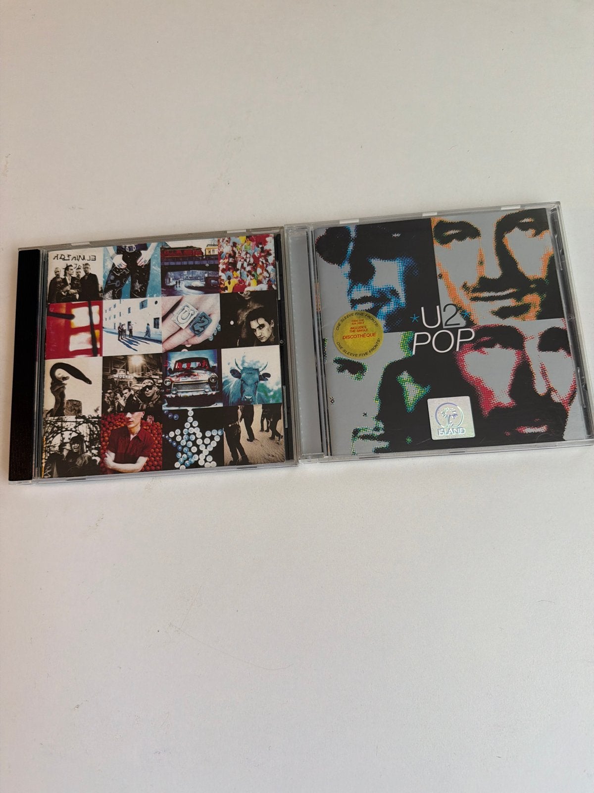 U2 - Pop en Achtung Baby, Ophalen of Verzenden, Gebruikt, Pop, Album