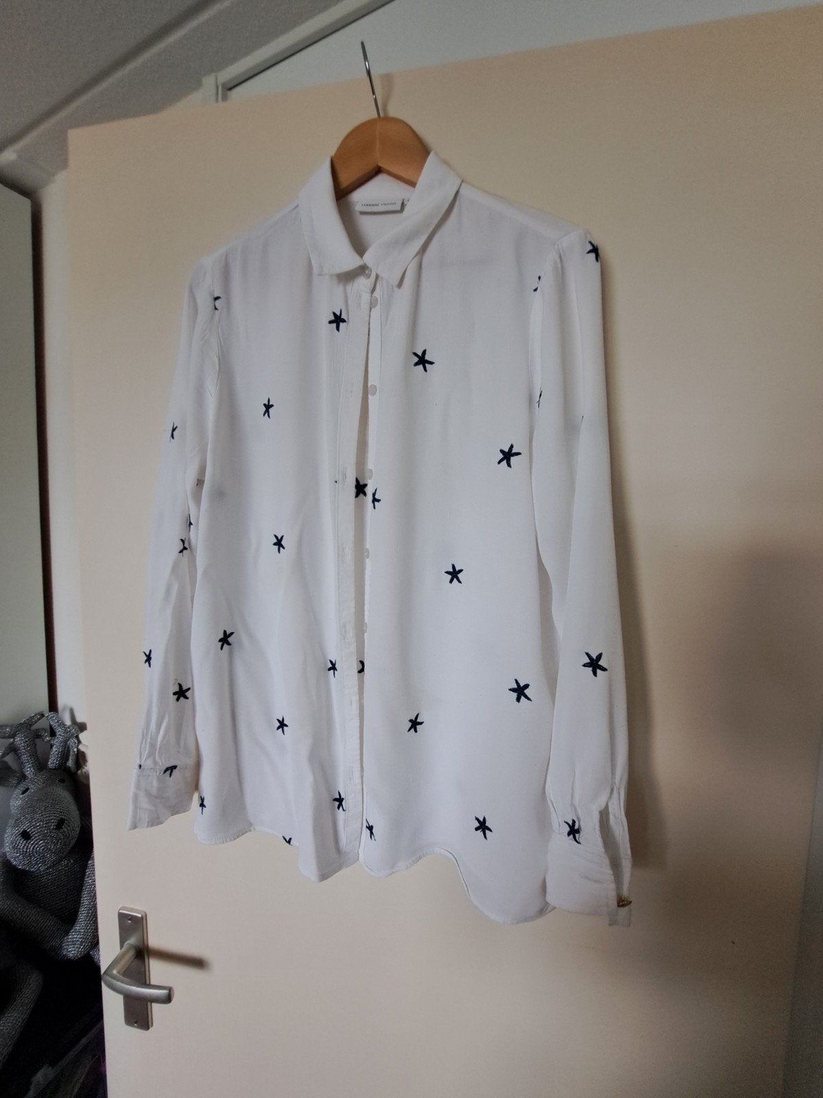 Fabienne Chapot Kitty Blouse met sterrenprint, Maat 38/40 (M), Wit, Ophalen of Verzenden, Fabienne Chapot