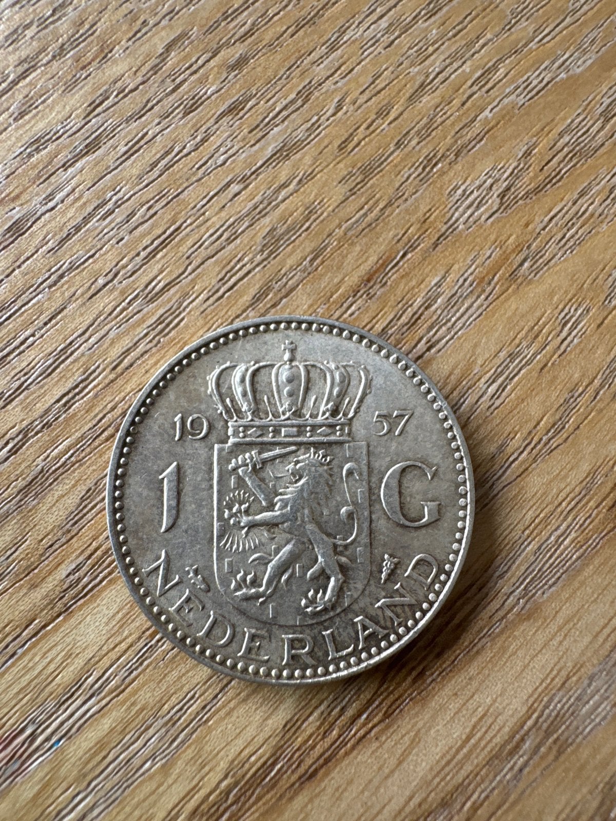 1 Gulden Koningin Juliana 1957 Zilver, Postzegels en Munten, Munten | Nederland, Ophalen, 1 gulden, Koningin Juliana, Zilver