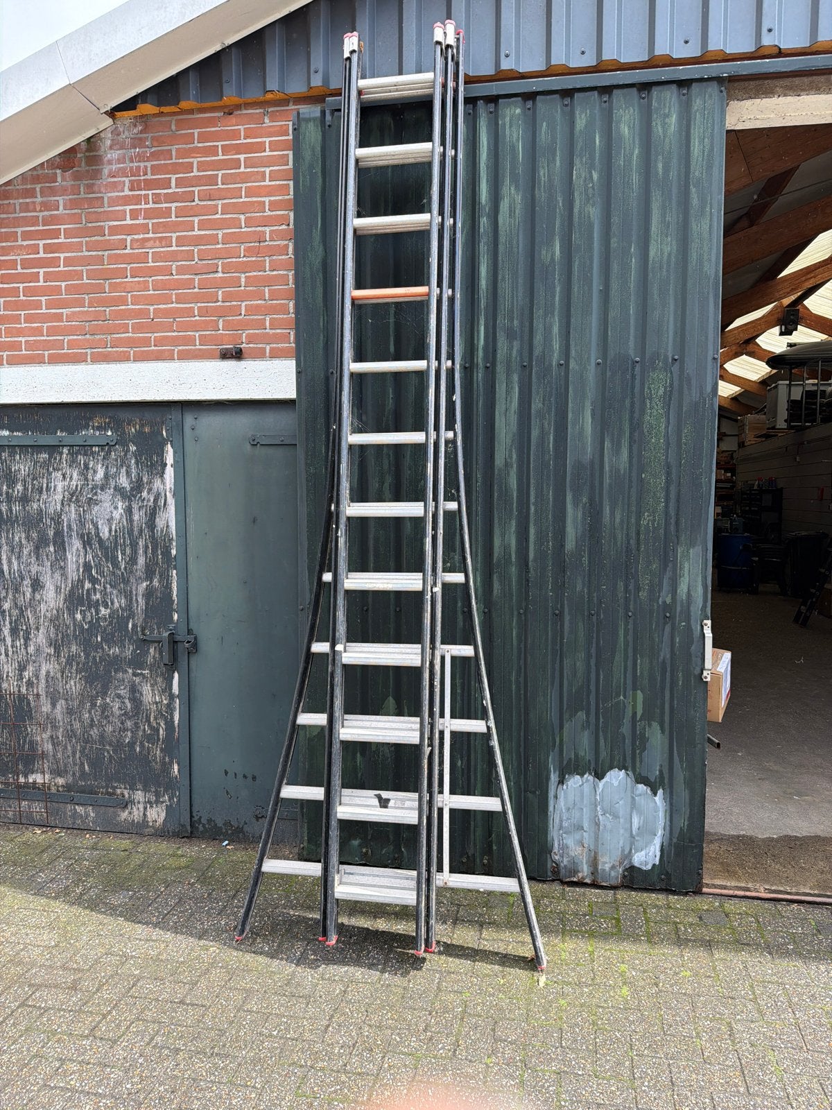 Altrex 3x12 Treden Reformladder - Professionele Kwaliteit, Gebruikt, Ophalen of Verzenden, Ladder, Opvouwbaar of Inschuifbaar