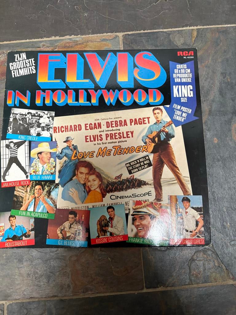Elvis Presley - Zijn Grootste Filmhits In Hollywood LP, Cd's en Dvd's, Gebruikt, Ophalen of Verzenden, Complilatie, 12 inch