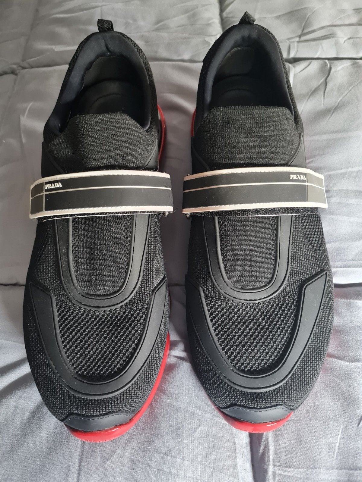 Prada Cloudbust Thunder Sneakers Zwart Rood, Zwart, Ophalen of Verzenden, Sneakers of Gympen, Prada