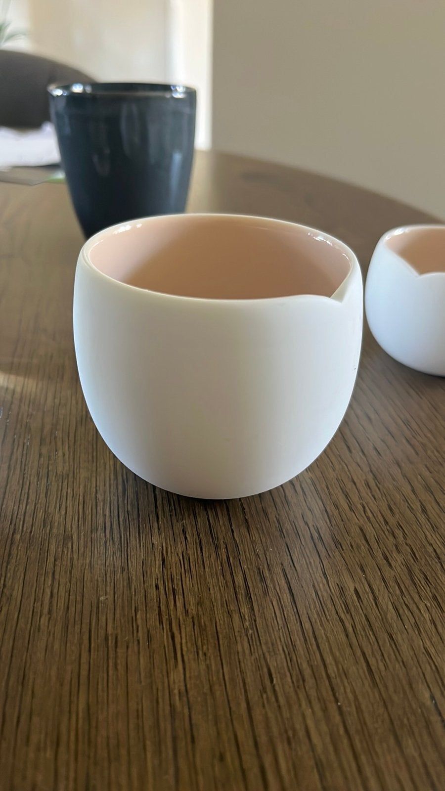 Nespresso koffie kop + espresso kop, Ophalen of Verzenden, Zo goed als nieuw, Porselein, Kop en/of schotel