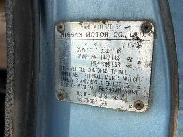 Datsun 280Z Coupe 1978 Sky Blue Matching Handbak, foto 10