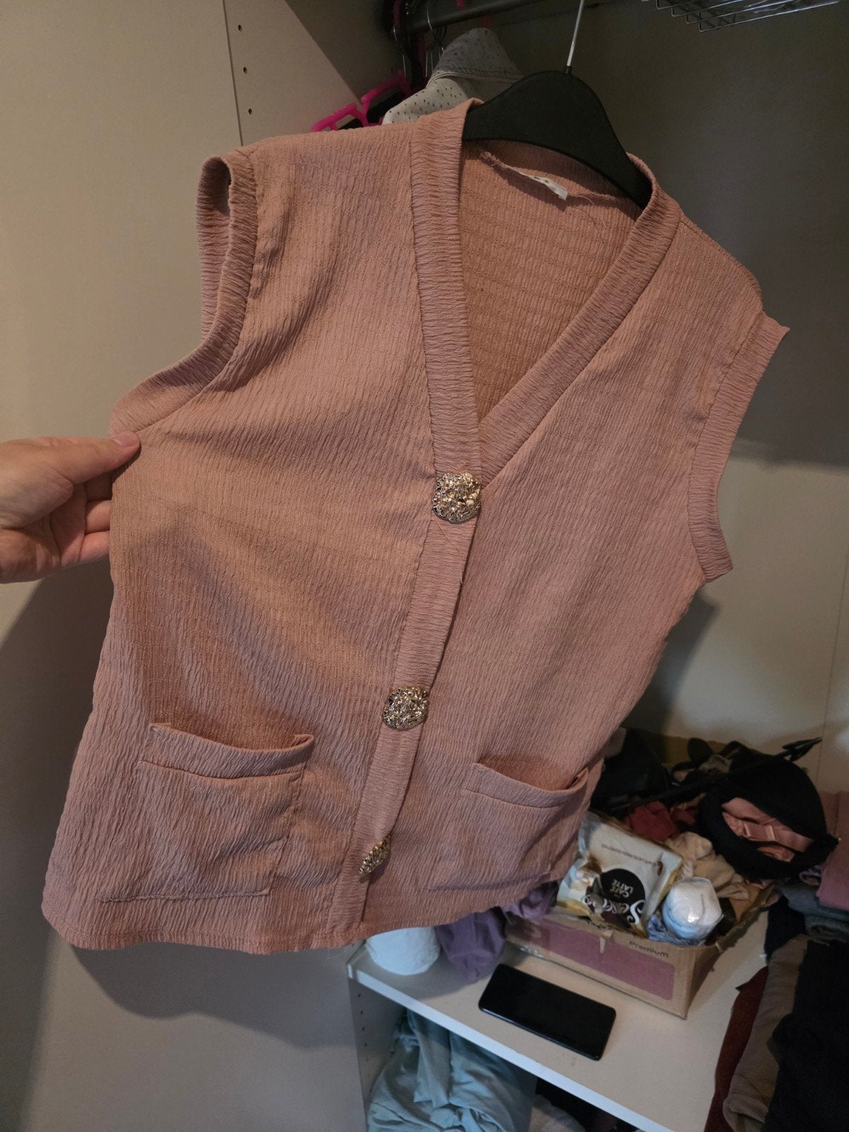 blazer goudknopjes, Kleding | Dames, Ophalen of Verzenden, Zo goed als nieuw, Maat 38/40 (M), Roze
