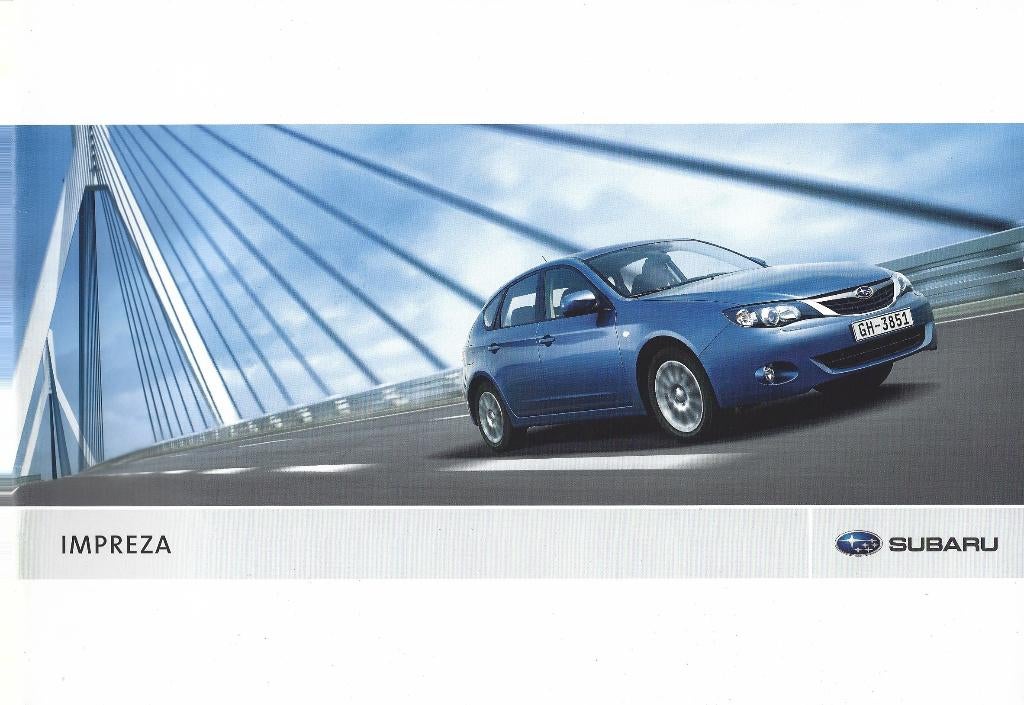 Brochure Subaru Impreza 2009, Ophalen of Verzenden, Gelezen, Overige merken