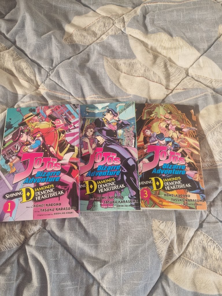 Jojo bizarre adventure: Diamond demonic heartbreak vol 1 2 3, Boeken, Ophalen, Zo goed als nieuw, Japan (Manga), Meerdere comics