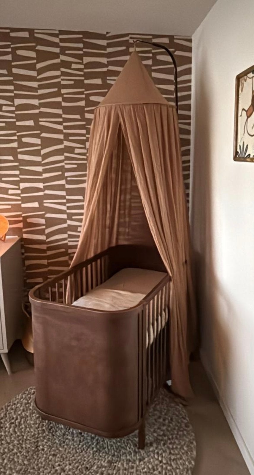 Klamboe met verstelbare zwarte piekstok Babykamer, Kinderen en Baby's, Ophalen, Zo goed als nieuw, Jongetje of Meisje