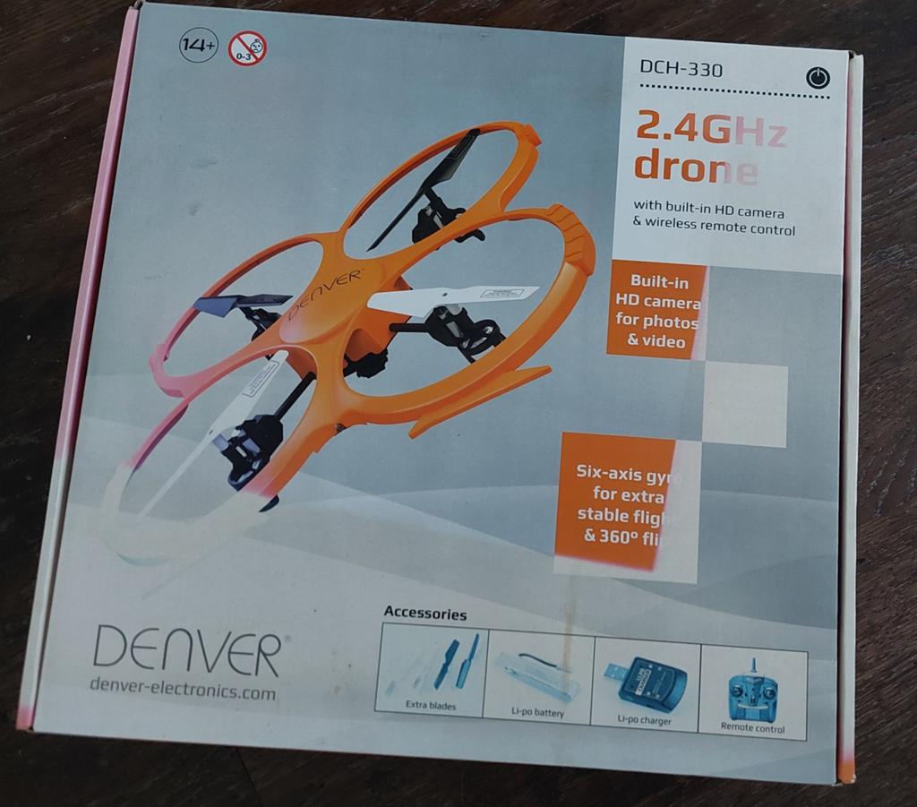 Denver DCH-330 Drone met HD camera, extra onderdelen, Ophalen, Overige merken, Verlichting, Minder dan 100 meter