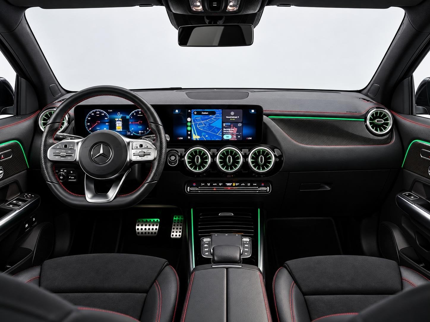 Mercedes-Benz GLA-klasse 250 e AMG Limited| Business Solutio, Leder en Stof, Zwart, Bedrijf, Hybride Elektrisch/Benzine
