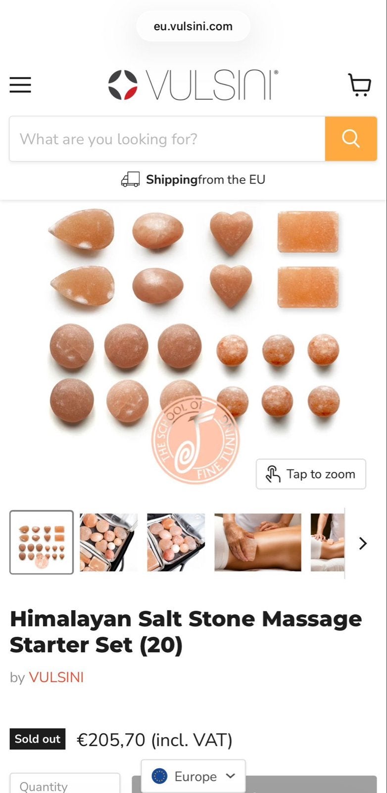 Himalaya Zoutsteen Massage Starter Set (20 stuks), Ophalen of Verzenden, Nieuw, Hotstone