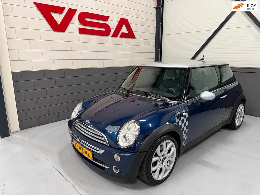 Mini Mini 1.6 Cooper Checkmate|Airco|Cruise|half lederen int, Auto's, Mini, Bedrijf, Te koop, Cooper, ABS, Airbags, Airconditioning