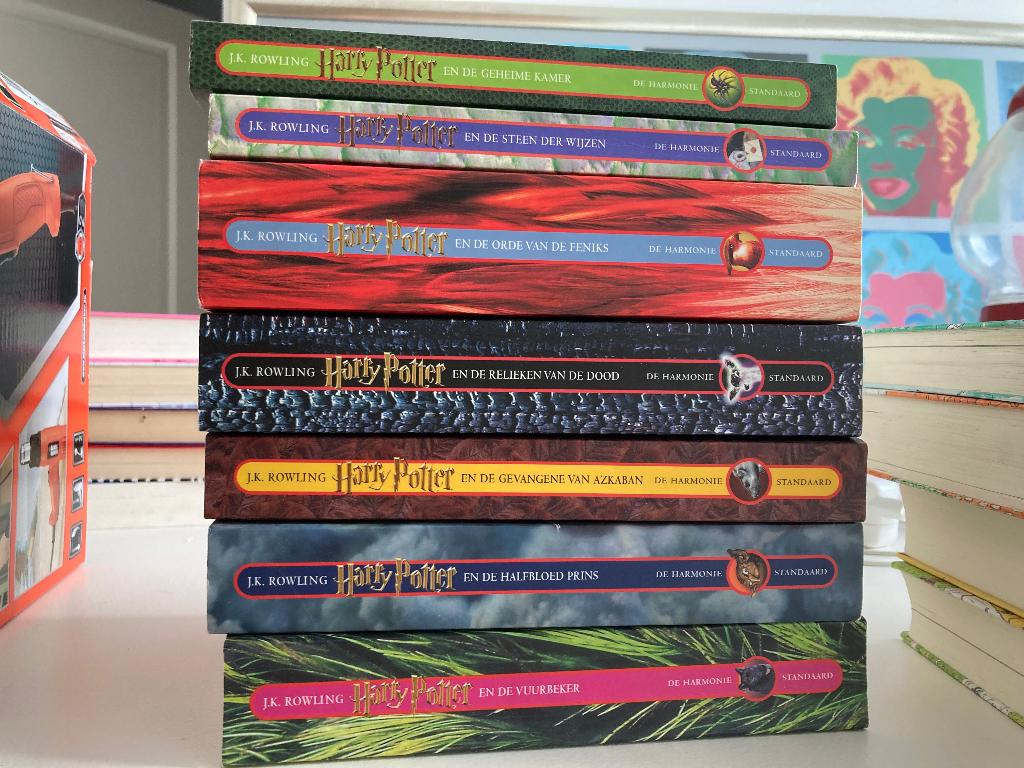 Harry Potter boeken 7x, Ophalen, Gebruikt, Boek of Poster