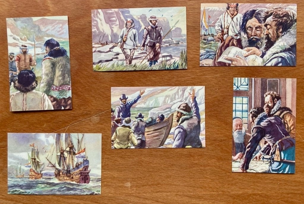 Albumplaatjes Neerlands vlag aan vreemde kust, Ophalen of Verzenden, 1940 tot 1960