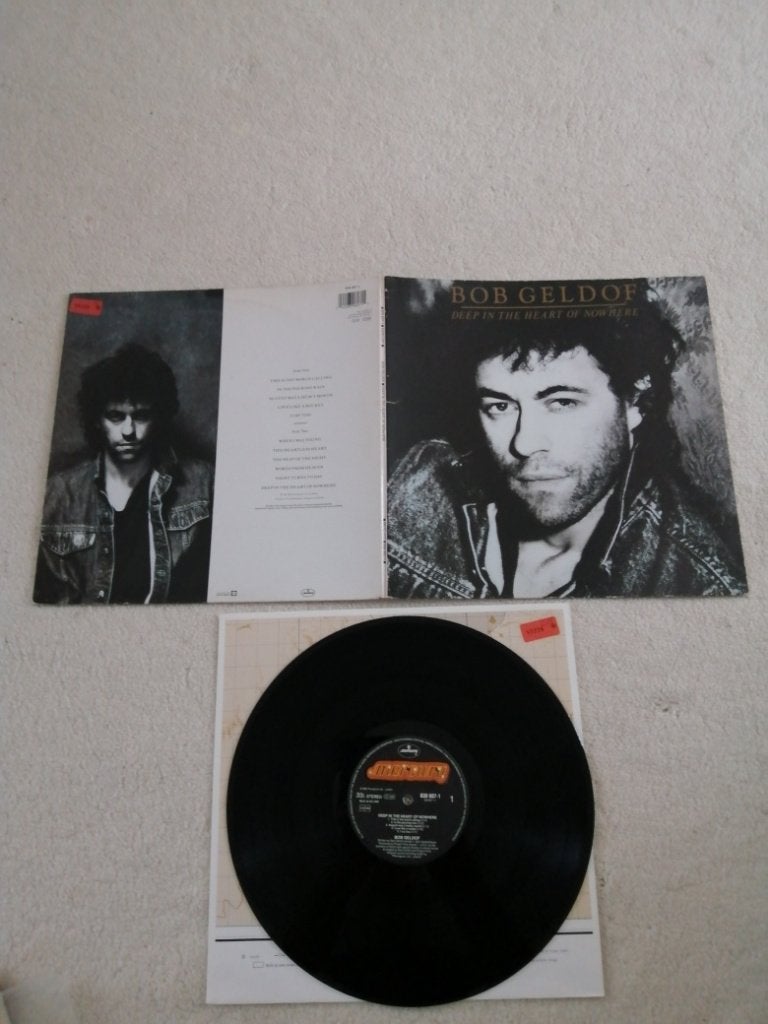 LP van Bob Geldof- Deep in the Heart of Nowhere, Ophalen of Verzenden, Gebruikt, 12 inch, Poprock