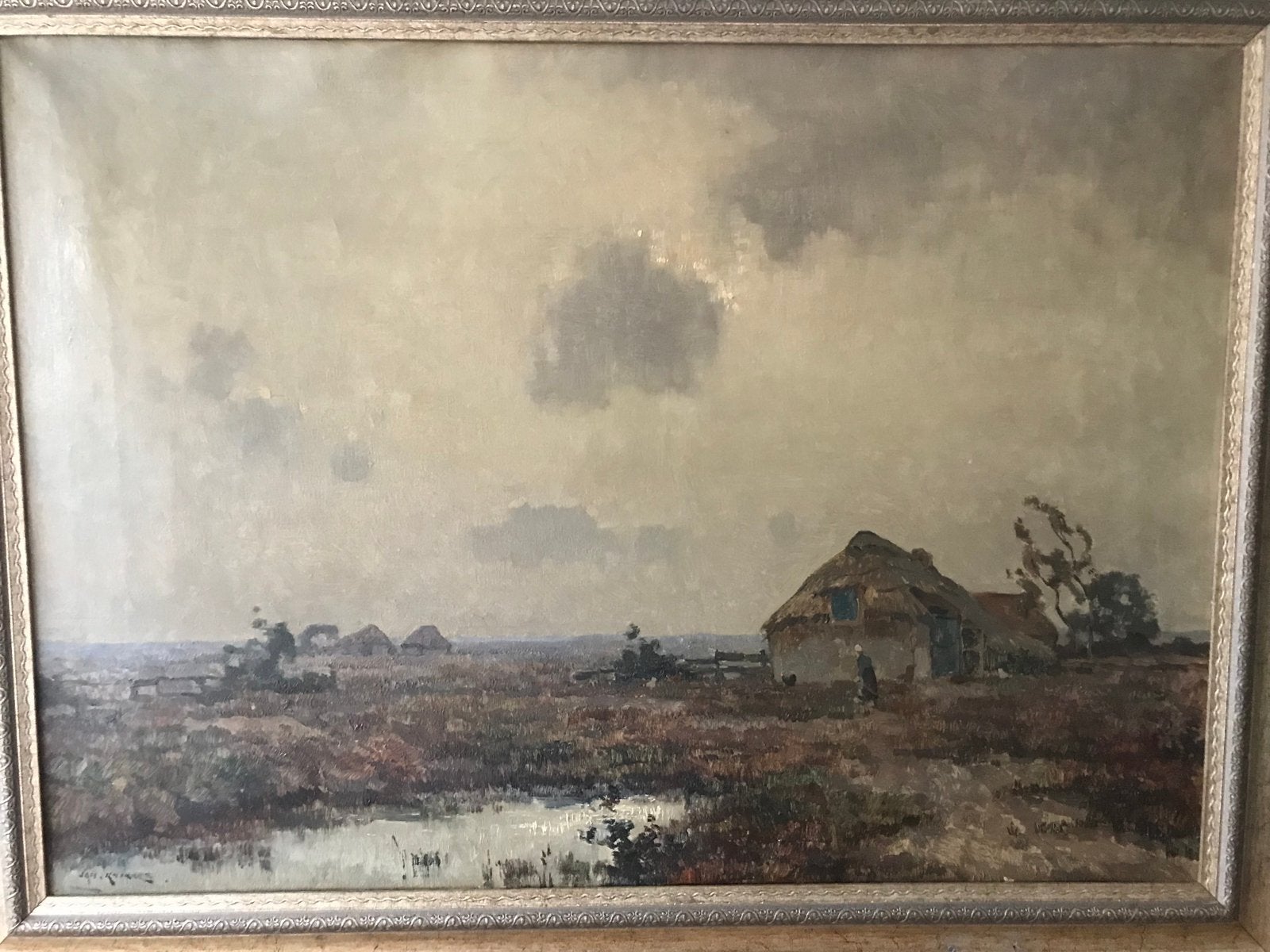 Prachtig schilderij Jan Knikker Sr., Ophalen of Verzenden