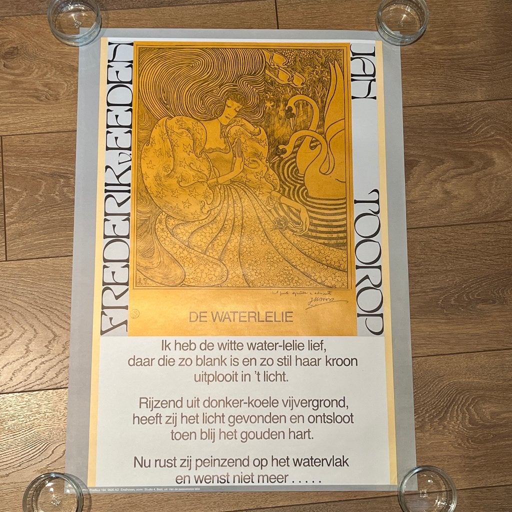 4 posters Plint Poezie , oa Jan Toorop, Achterberg, jaren 90, Ophalen of Verzenden, A1 t/m A3, Overige onderwerpen, Rechthoekig Staand