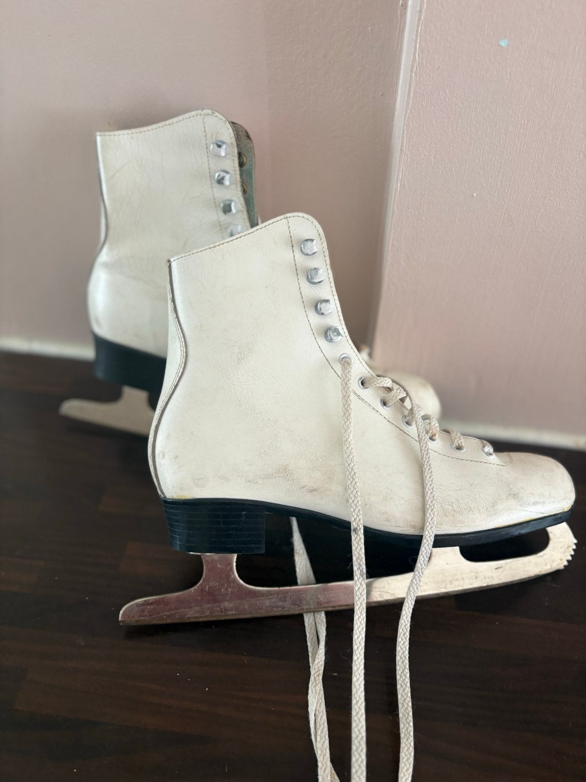 Witte kunstschaatsen - Maat 39, Ophalen, Gebruikt, Kunstschaatsen, Overige merken