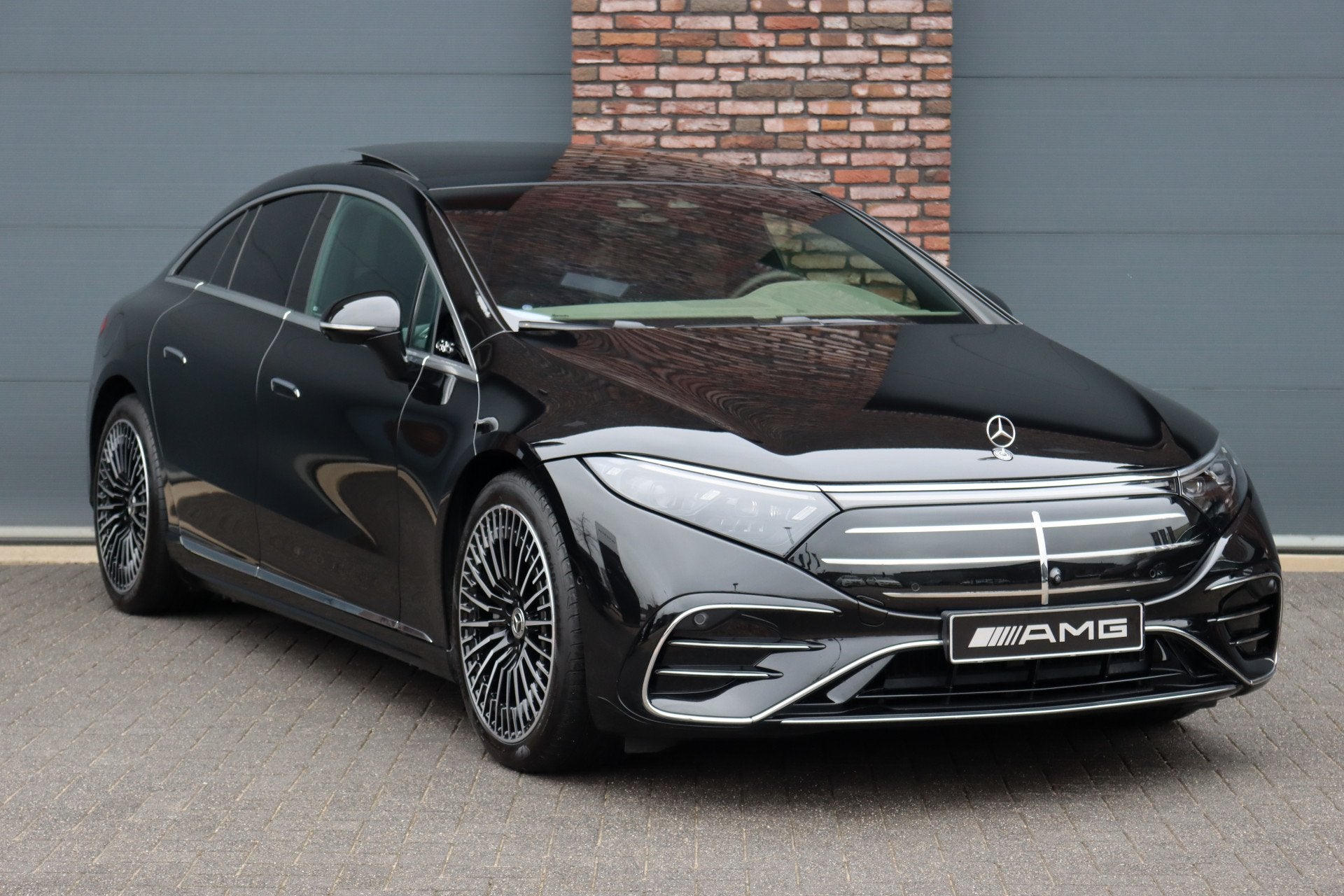 Mercedes-Benz EQS 350 Exclusive Line 118 kWh | Airmatic | Ac, Auto's, Dealer onderhouden, Achterwielaandrijving, Gebruikt, Zwart