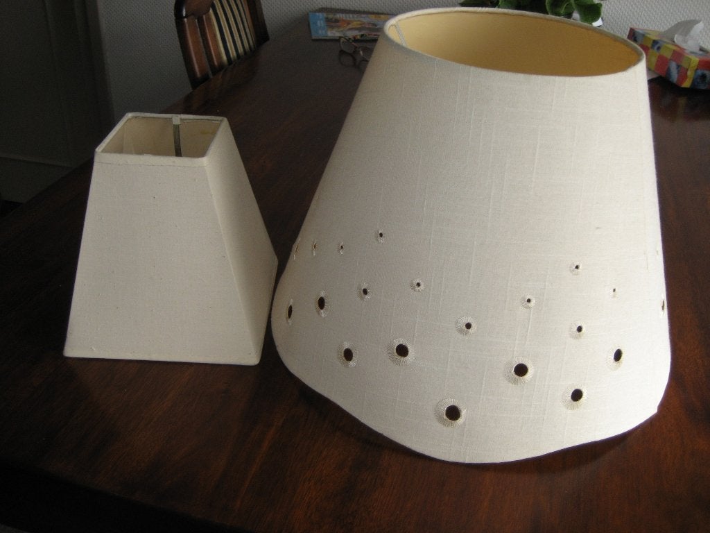 2 kapjes voor schemerlamp nieuw, Huis en Inrichting, Lampen | Lampenkappen, Ophalen, Overige typen, Rond, Nieuw