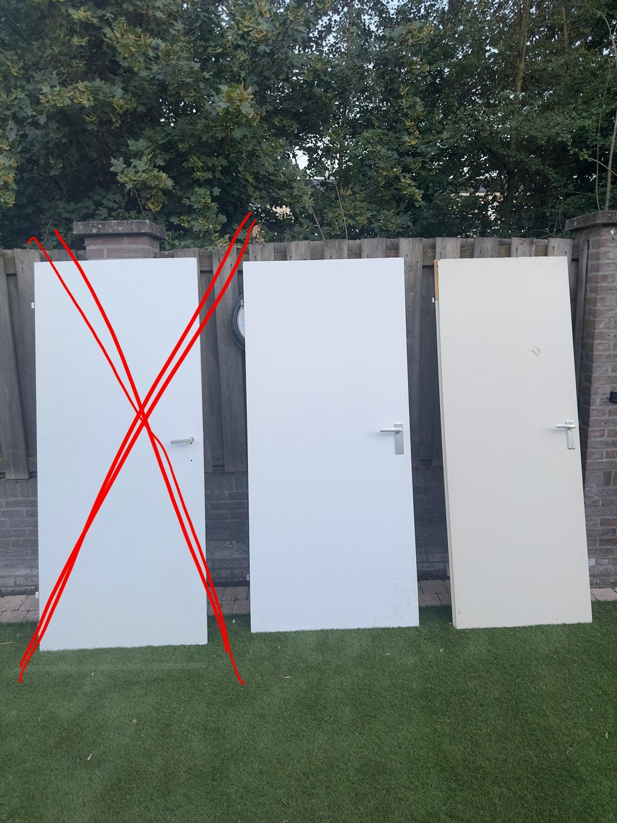 2 opdek deuren Gratis afhalen, Ophalen, Gebruikt, 80 tot 100 cm, Binnendeur