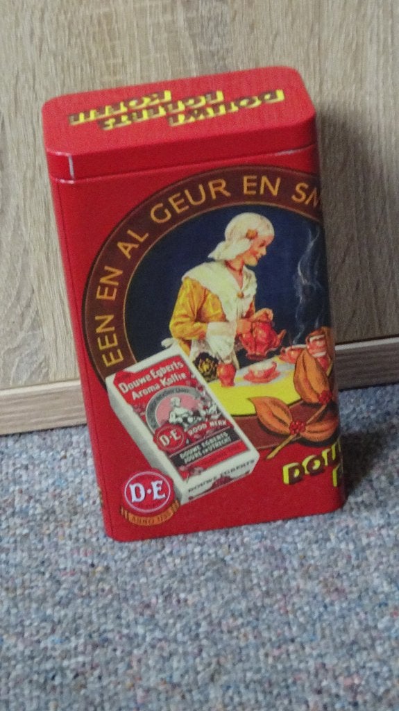 Blik Van Douwe Egberts., Ophalen of Verzenden, Gebruikt, Koffie, Douwe Egberts