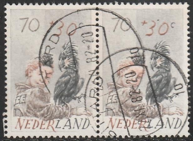 Nederland 1982 1278 Kind 70c-paar, Gest Sittard, Ophalen of Verzenden, Na 1940, Gestempeld