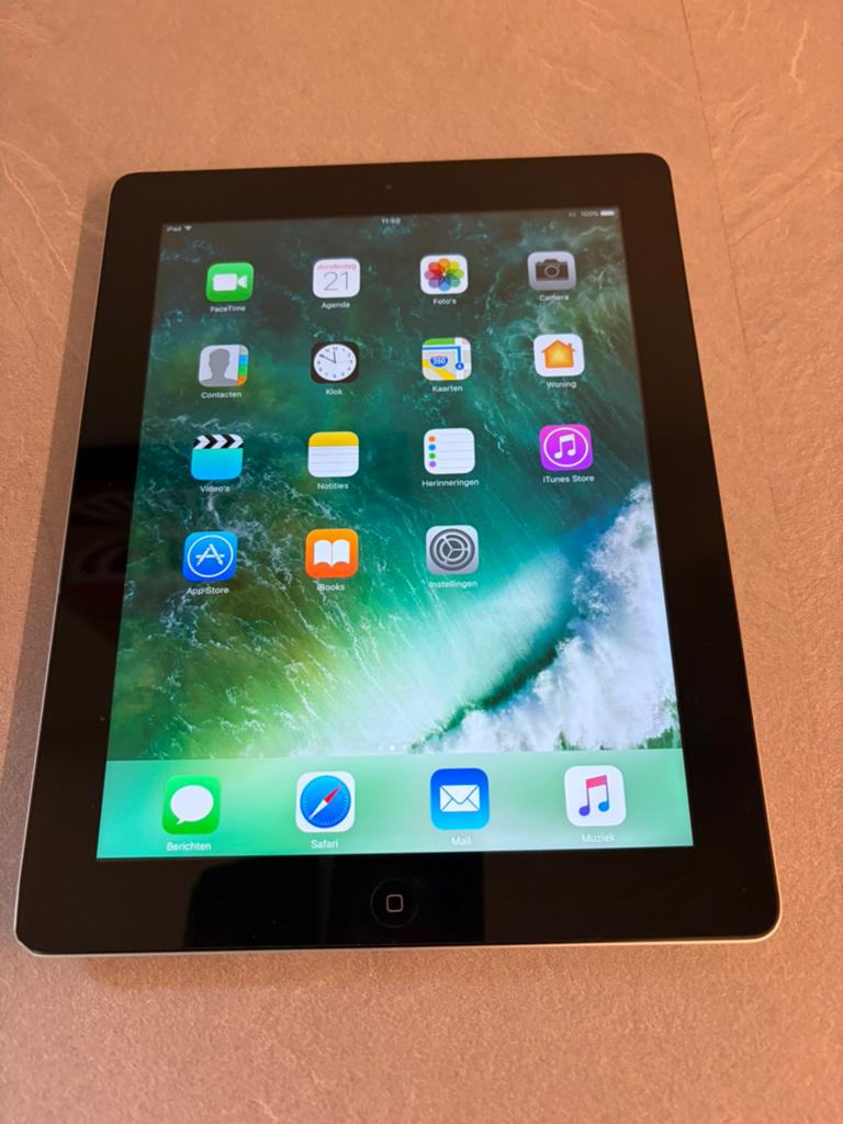 Ipad   A1458 4e gen. 16 GB wifi zgan., Computers en Software, Apple iPads, Apple iPad, 8 inch, Ophalen of Verzenden, Zo goed als nieuw