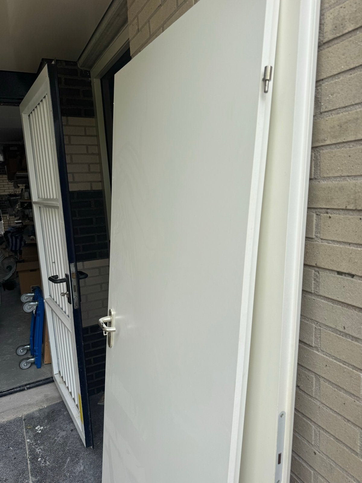 Witte binnendeur, Ophalen, Gebruikt, 80 tot 100 cm, Binnendeur