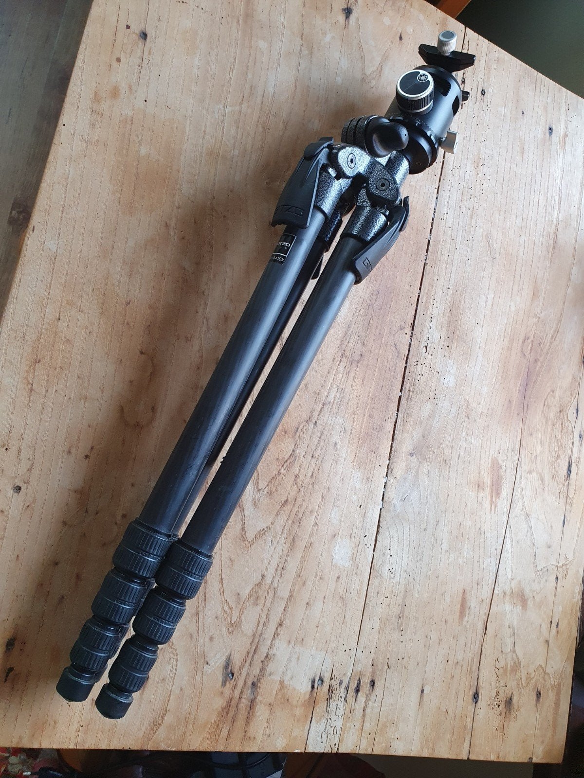 Gitzo GT2541EX Statief met Sunwayfoto EB-52 Balhoofd, Gebruikt, Snelkoppelingsplaat, 150 tot 175 cm, Gitzo