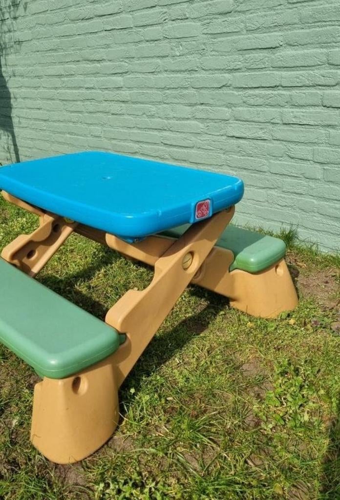 Picknick tafel kind-  kindertafel -knutseltafel, Tuin en Terras, Picknicktafels, Ophalen, Rechthoekig, Hout
