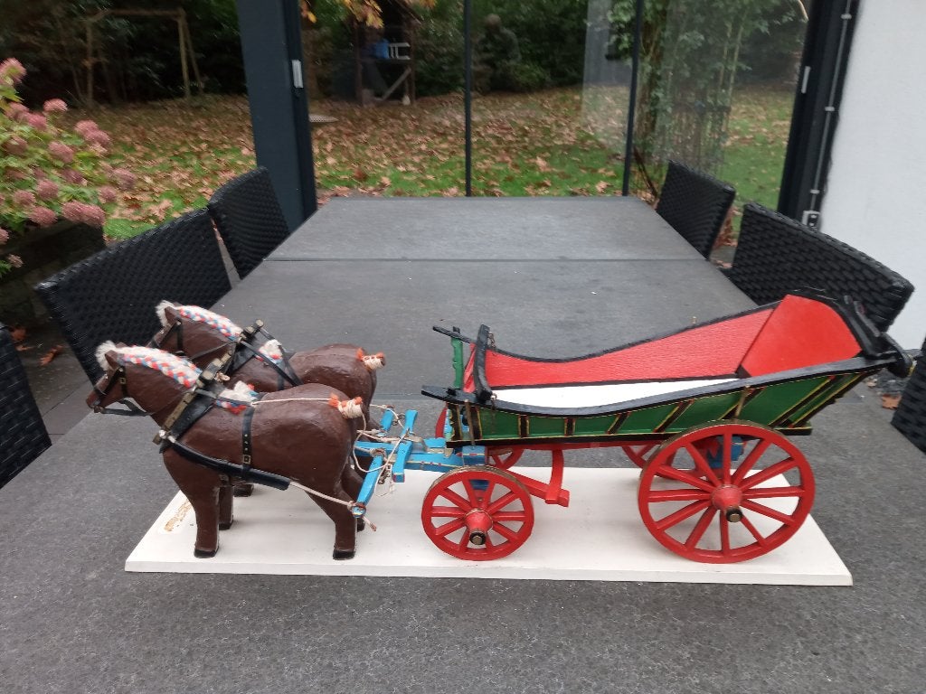 paarden en wagen, Ophalen of Verzenden