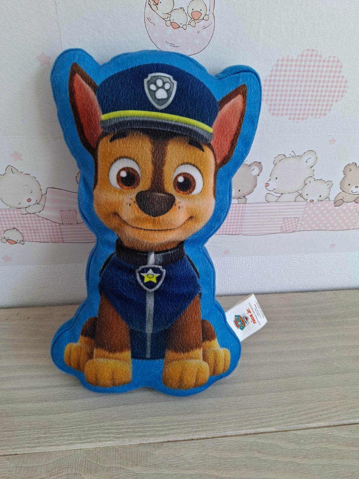 Paw Patrol Kussen Chase - Knuffel, Gebruikt, Overige merken, Blauw, Middelgroot (20 tot 80 cm)