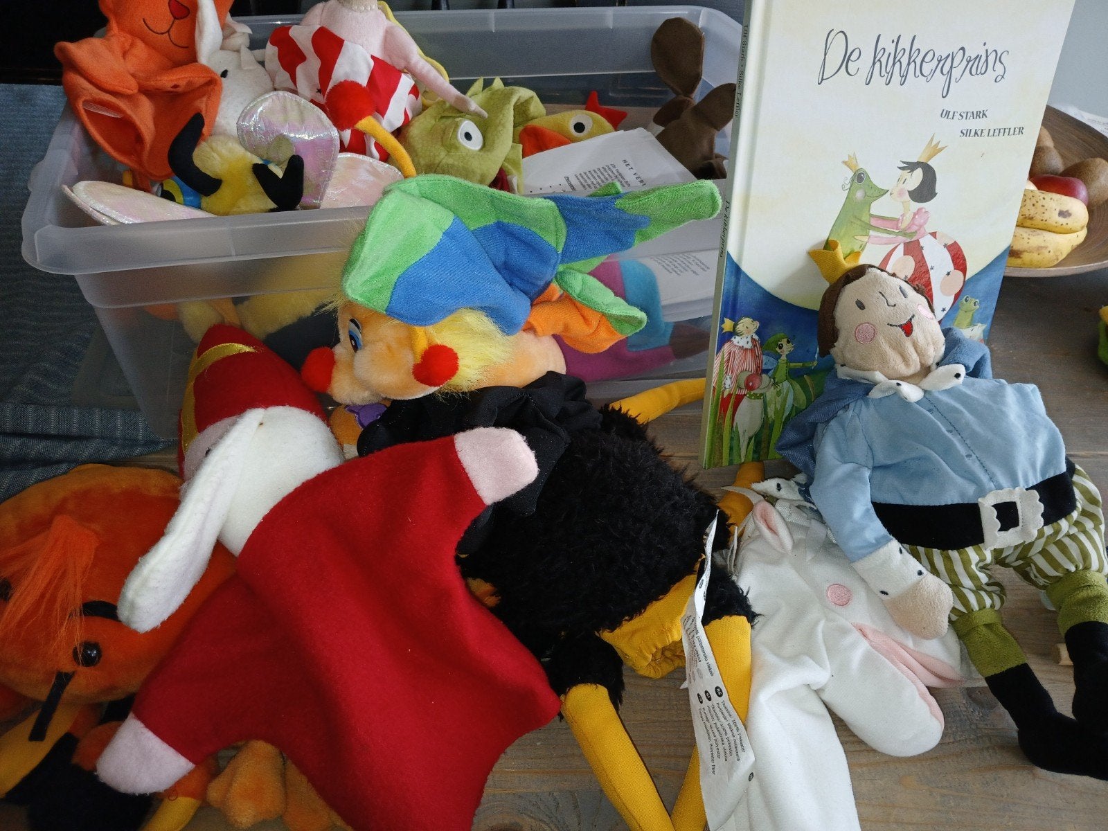 poppenkastpoppen,handpoppen, dieren met 2 deurpoppenkasten, Ophalen, Gebruikt, Overige typen