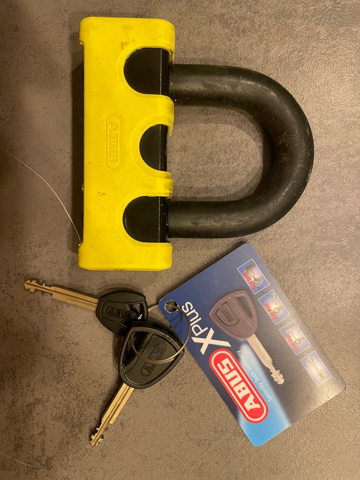 ABUS Granit Power 67 schijfremslot 4 sterren ART, Ophalen of Verzenden, Gebruikt