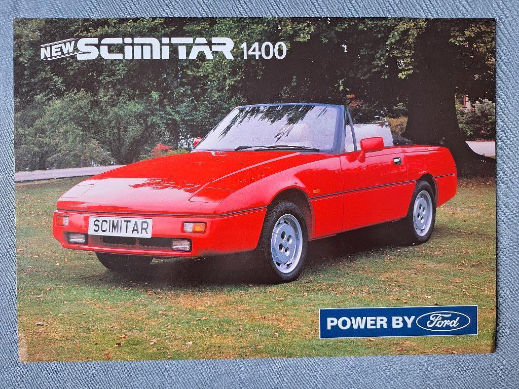 Leaflet RELIANT SCIMITAR 1400 - 1989 Engels, Verzenden, Zo goed als nieuw, Overige merken