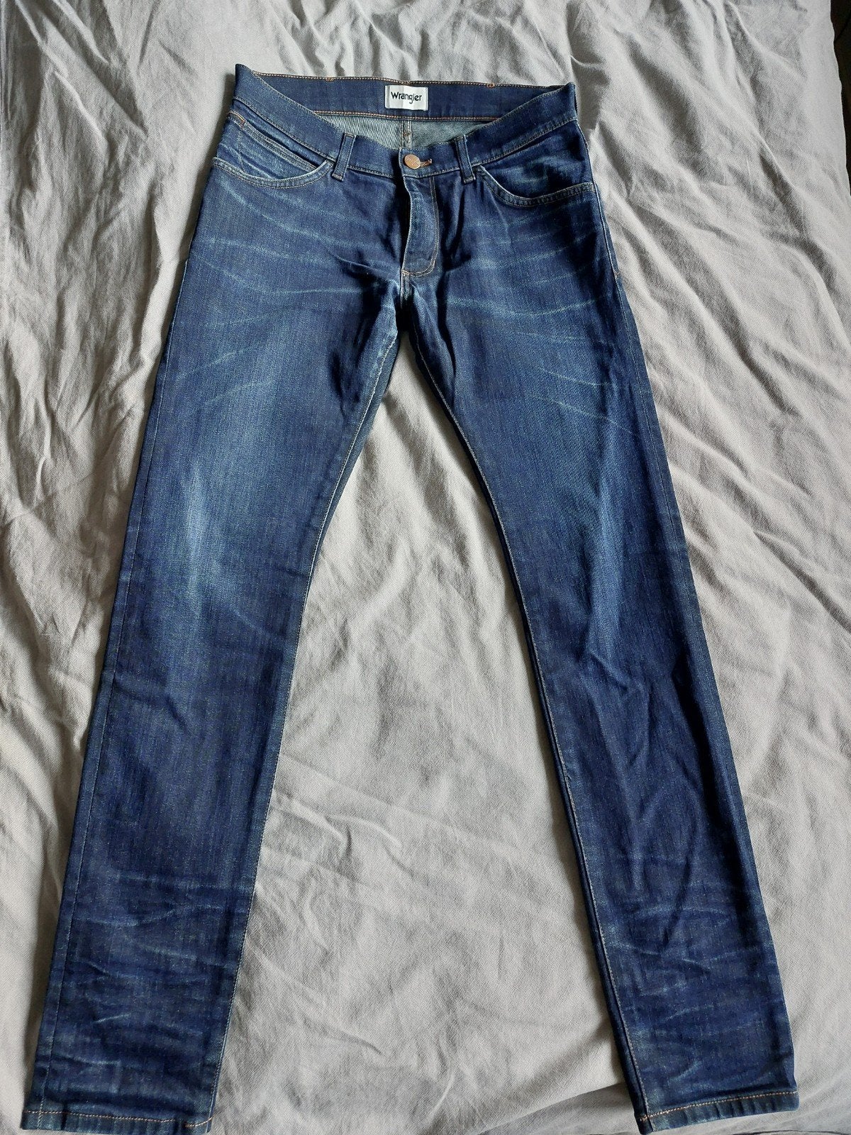 Wrangler Bryson Jeans W31 L34 - Zo goed als nieuw, Blauw, Wrangler, W32 (confectie 46) of kleiner, Ophalen of Verzenden