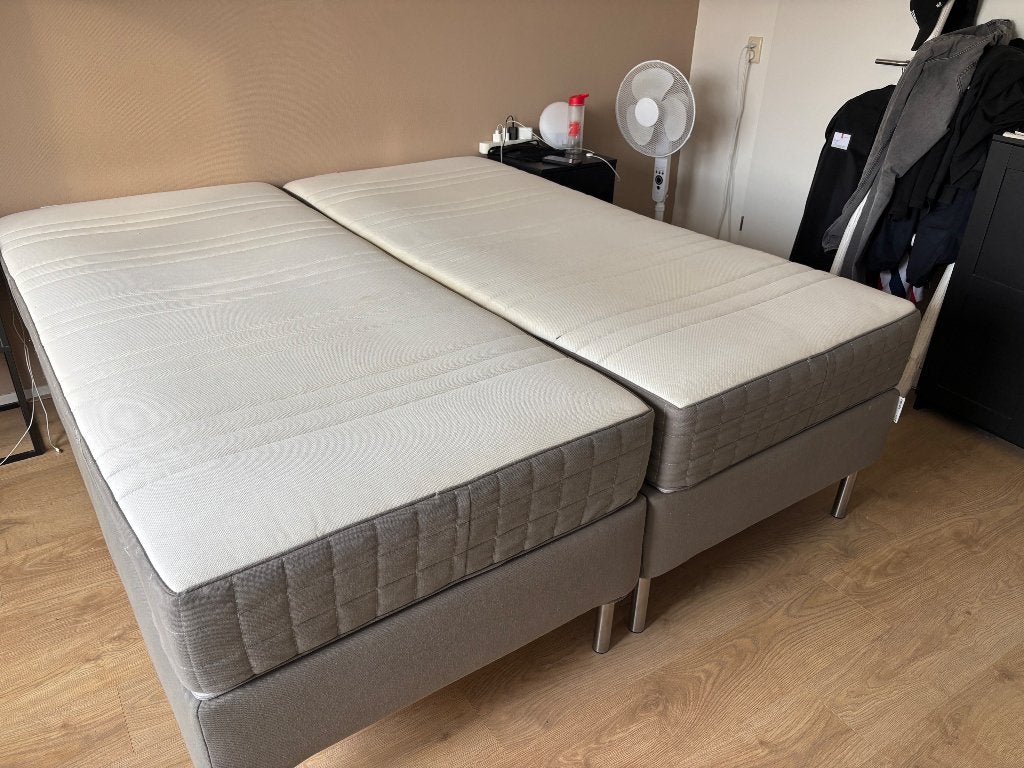 IKEA boxspring, Ophalen, Tweepersoons, Zo goed als nieuw, 180 cm