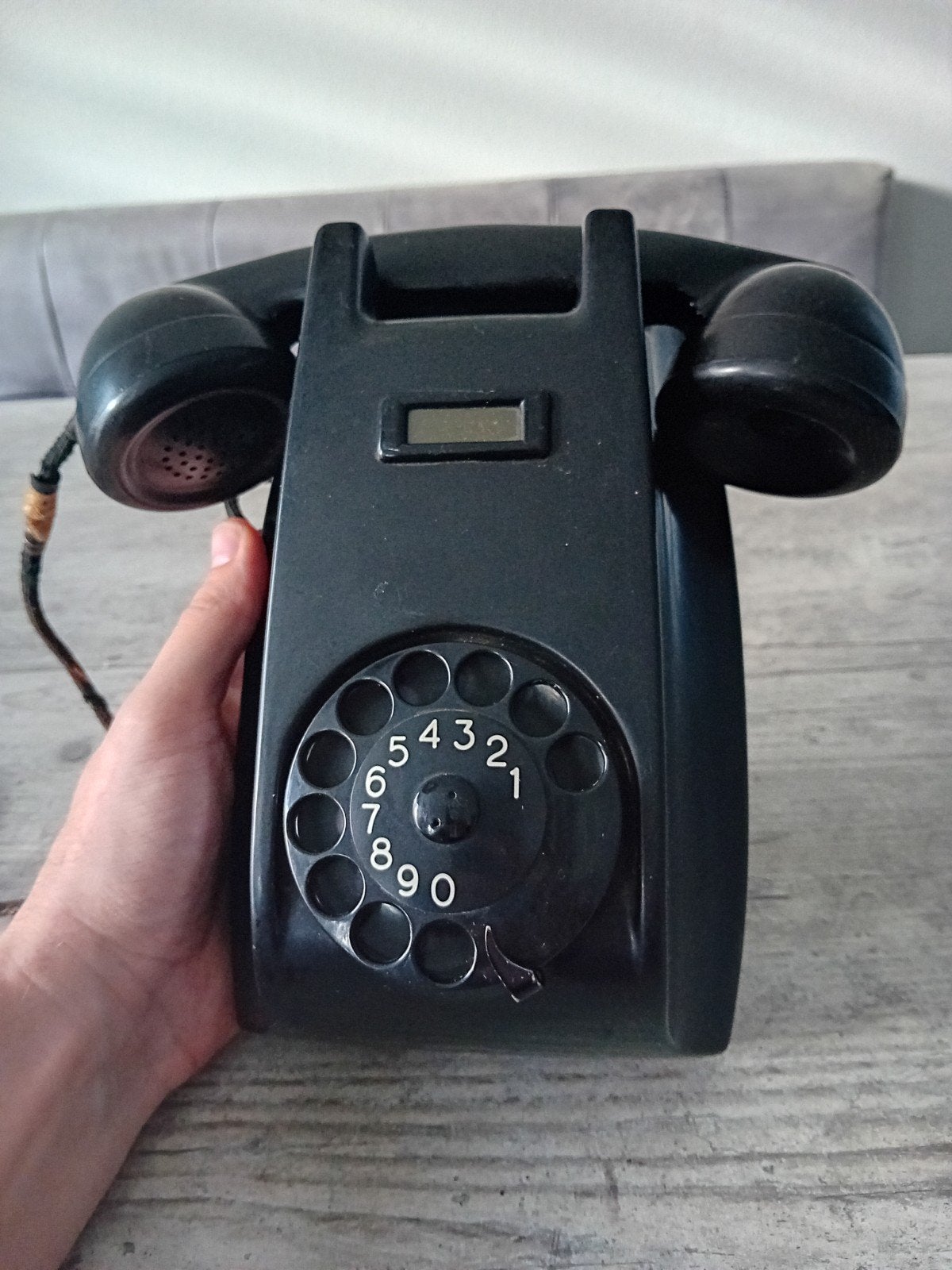 Vintage Ericsson Telefoon Type 1951 - Zwart Bakeliet, Ophalen of Verzenden, Gebruikt, Met draaischijf