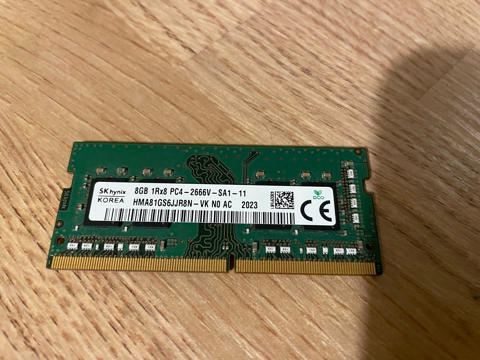 SK hynix 8GB DDR4 RAM (HMA81GS6JJR8N) 2666MHz, Computers en Software, Ophalen, Gebruikt, DDR4, 8 GB
