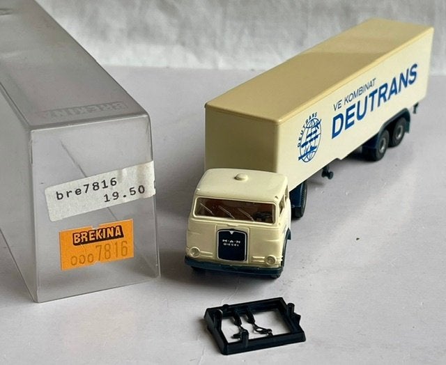 Brekina 7816: MAN 10.212 "VE Kombinat Deutrans" (DDR), Ophalen of Verzenden, Gebruikt, Bus of Vrachtwagen, Brekina