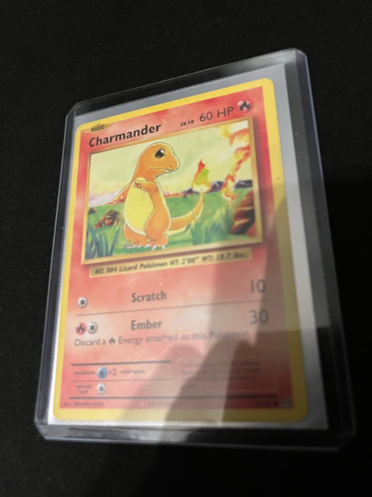 Pokémon Charmander Kaart - Basis Set LV.10 60 HP, Ophalen, Gebruikt, Losse kaart