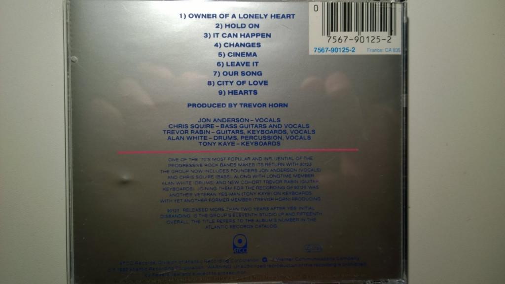 Yes - 90125, Cd's en Dvd's, Cd's | Rock, Ophalen of Verzenden, Zo goed als nieuw, Progressive