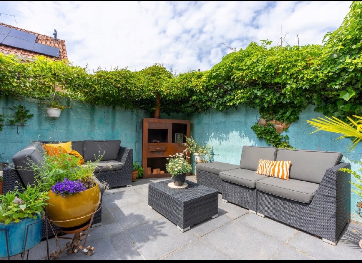 Loungeset modulair, incl kussens. Vele opstellingen mogelijk, Tuin en Terras, Ophalen, Zo goed als nieuw, Wicker