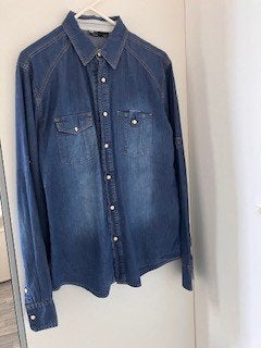 Spijkerblouse Coolcat maat XL, Blauw, Ophalen of Verzenden, Halswijdte 43/44 (XL), Coolcat