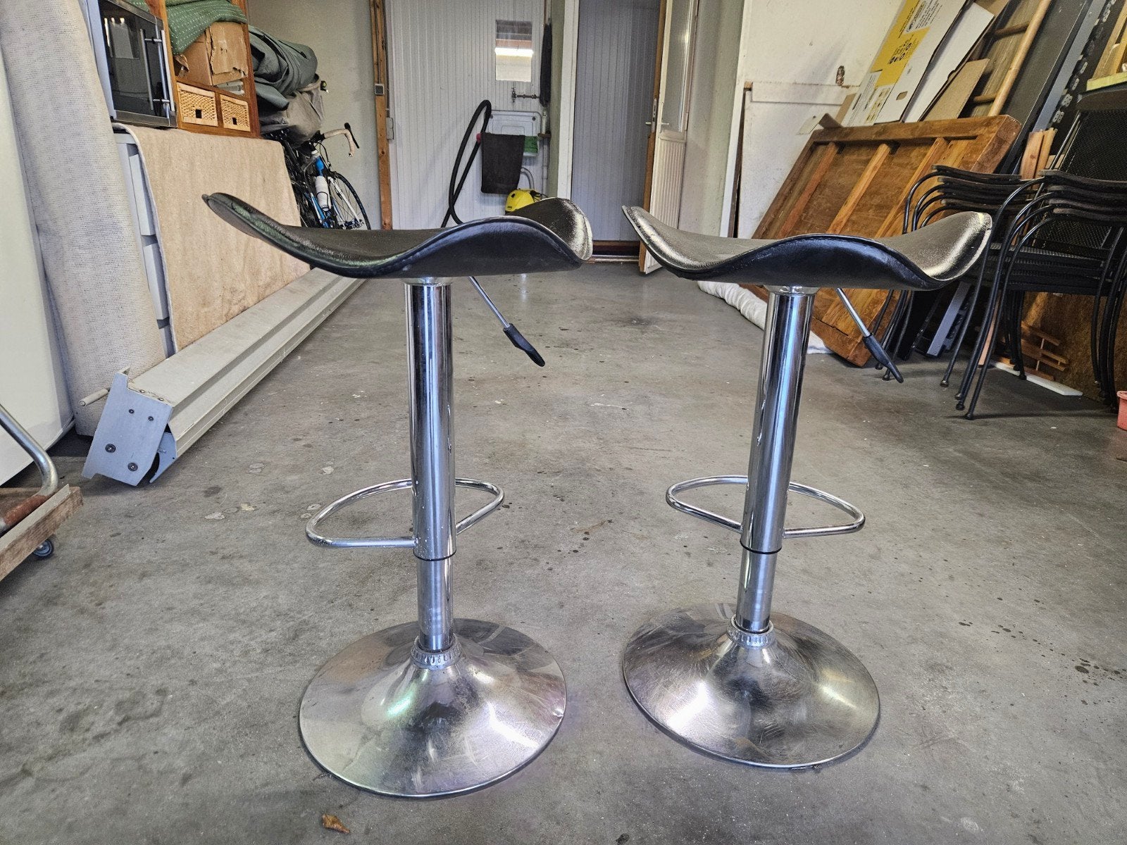 werkplaatskrukken te koop, Ophalen, Gebruikt, 60 tot 90 cm, In hoogte verstelbaar