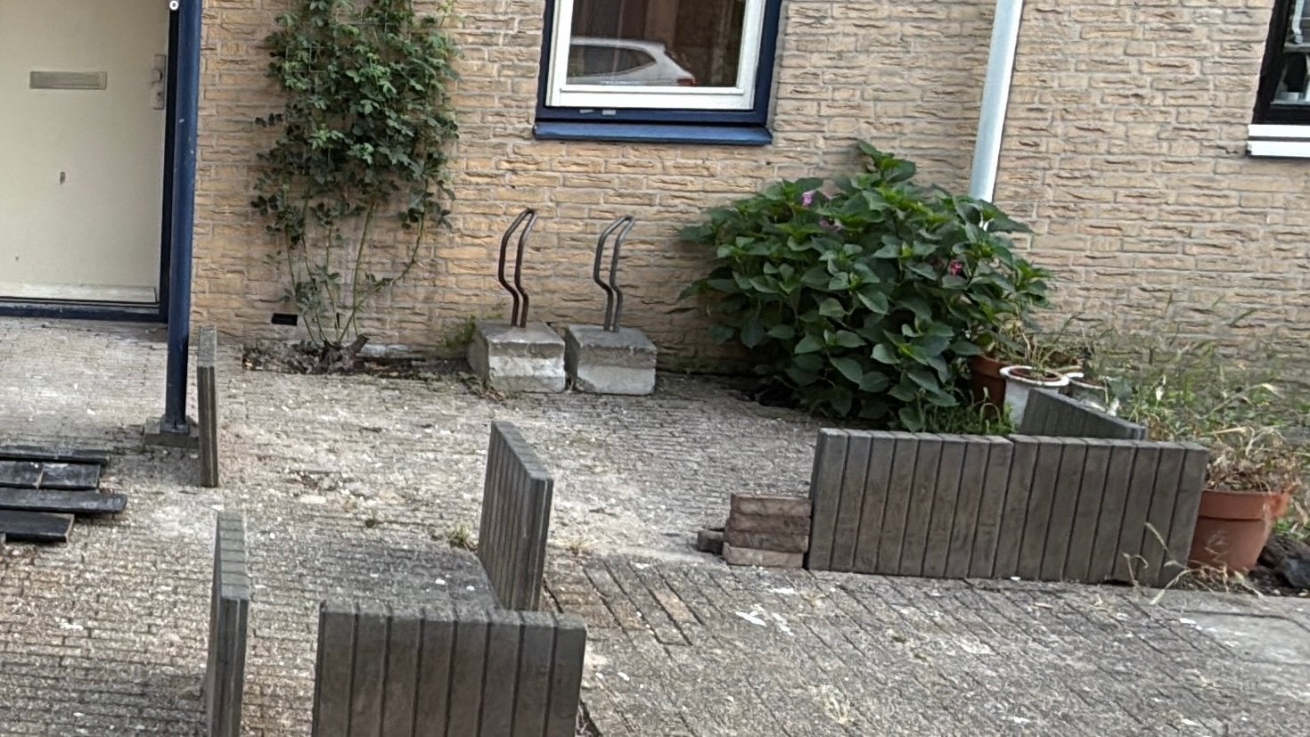 7,5 m2 straatstenen met grind- en gladde gekleurde zijde, Tuin en Terras, Ophalen, Gebruikt, Klinkers, 5 tot 10 m²